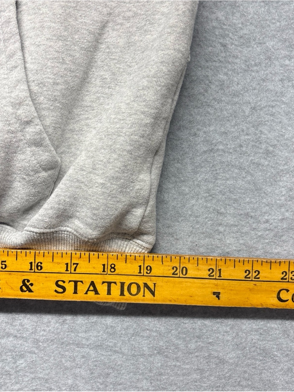 Women's Gray Hoodie‎ Sweatshirt with Blue Chest Logo - Picture 7 of 11